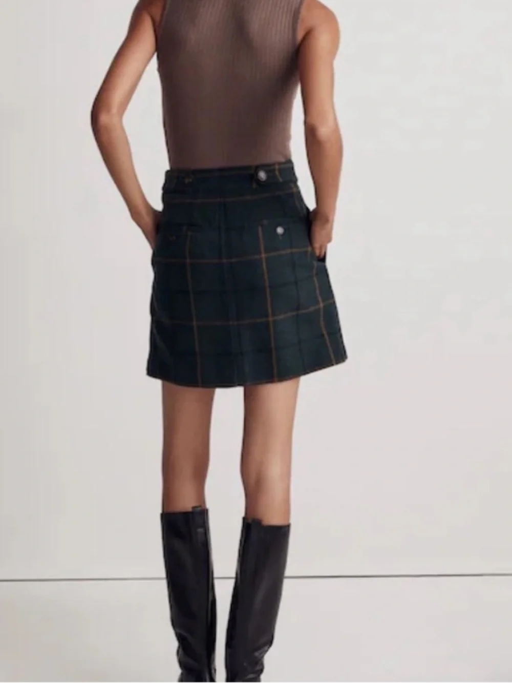 Madewell Tartan Plaid Wool Blend Mini Skirt - Picture 3 of 7